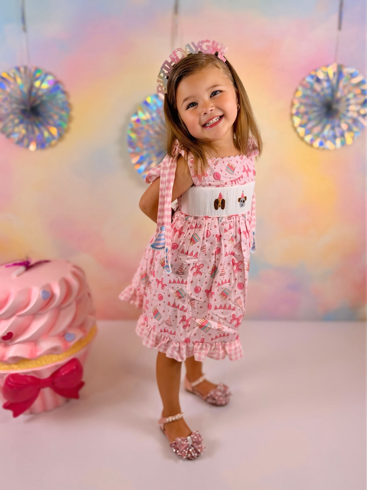 Pawty Pups Bow Strap Dress