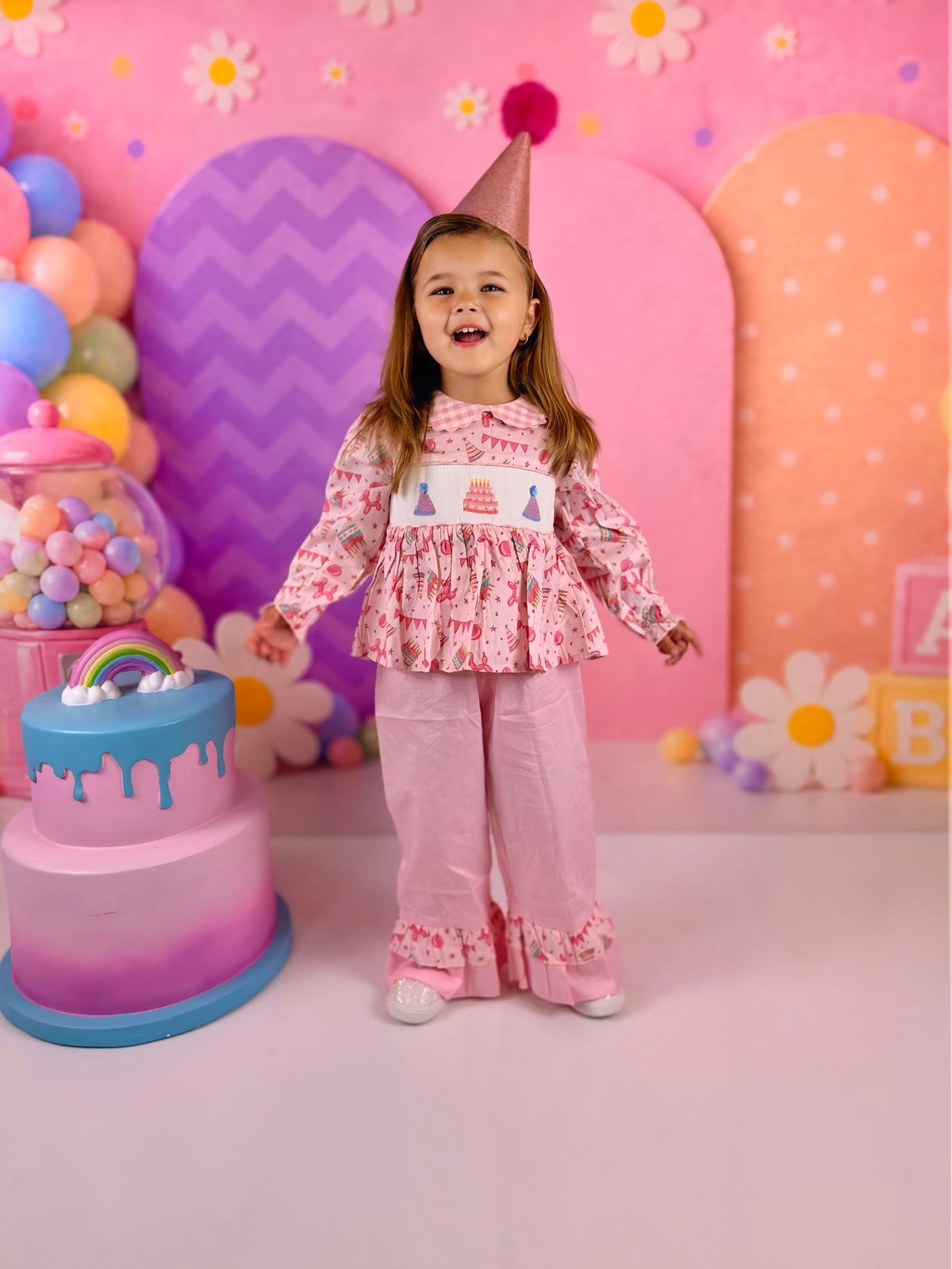 Smocked Sweet Celebrations Pant Set