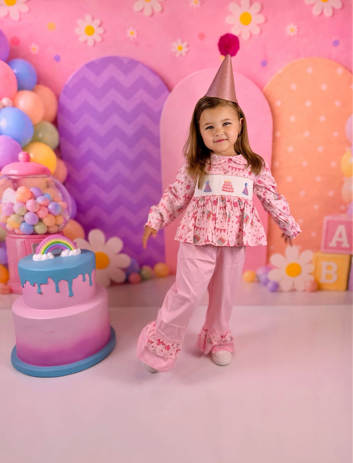 Smocked Sweet Celebrations Pant Set