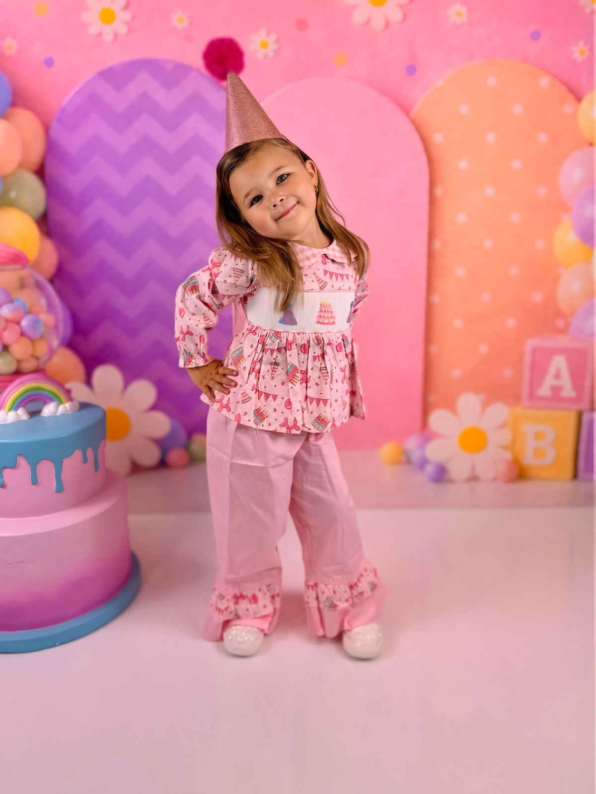 Smocked Sweet Celebrations Pant Set