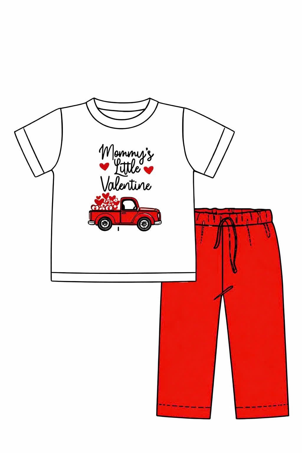 Mommy's Little Valentine  Pant Set