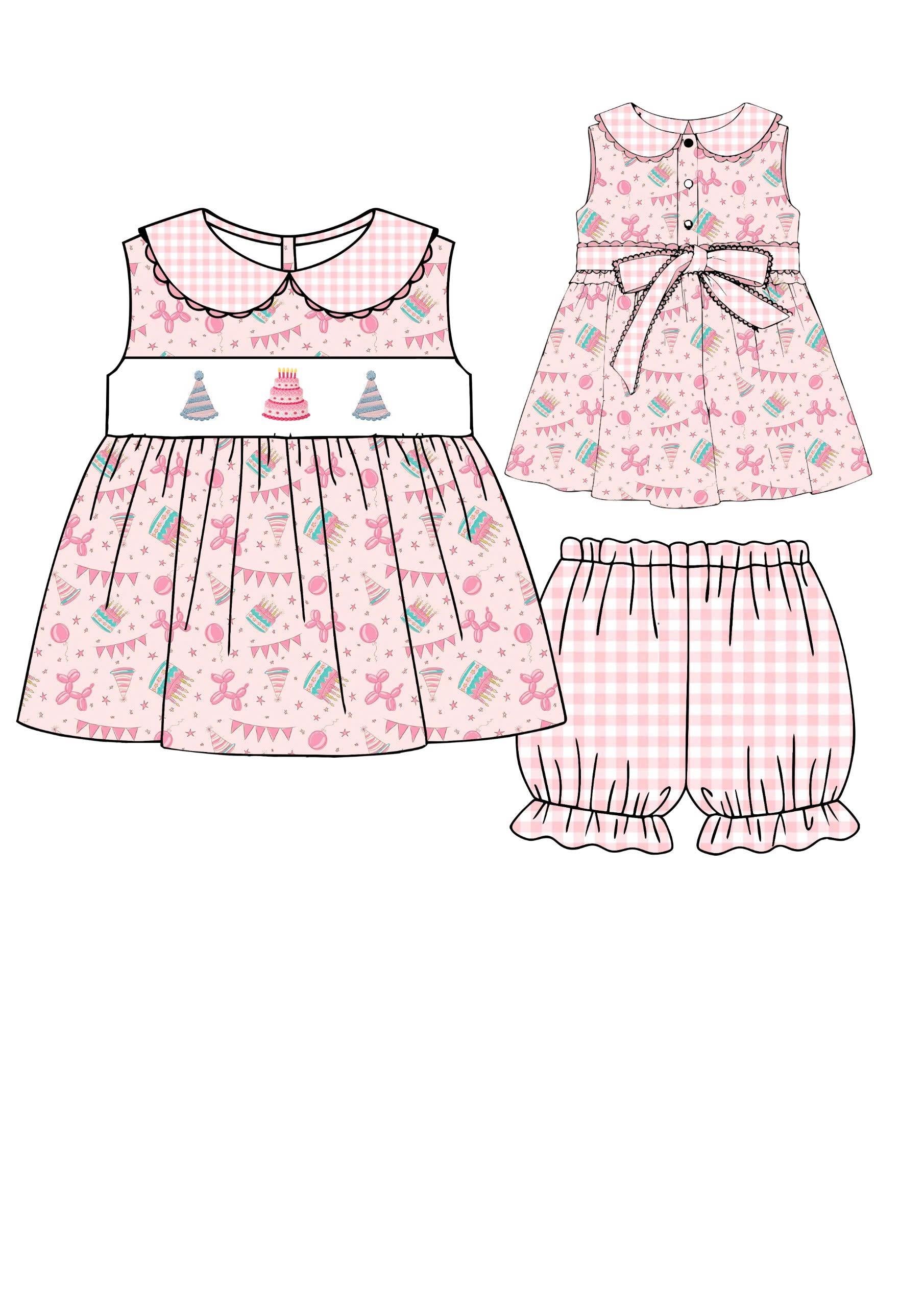 Smocked Sweet Celebrations Bloomer Set